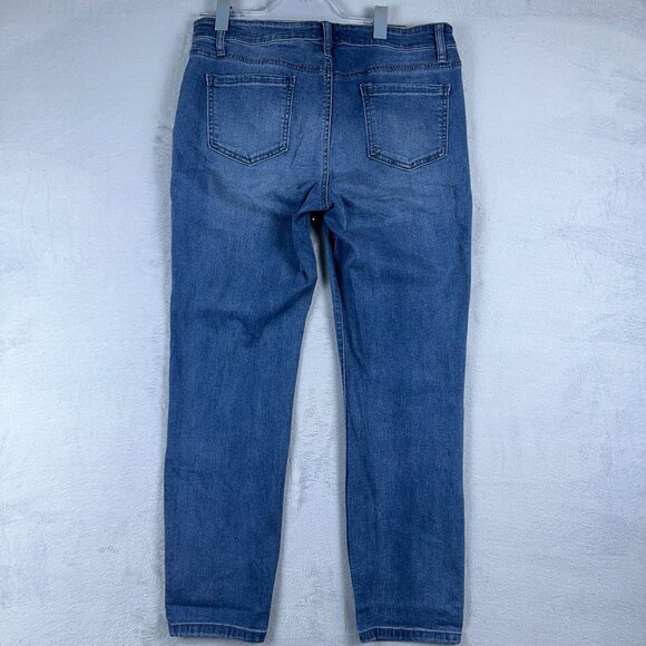 Buffalo David Bitton Ankle Grazer Jeans Super Soft Stretch Women's Blue SZ 12/32 - Picture 2 of 10